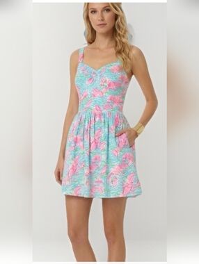 Lilly Pulitzer Ardleigh dress in the "Lobstah Roll" print (4)